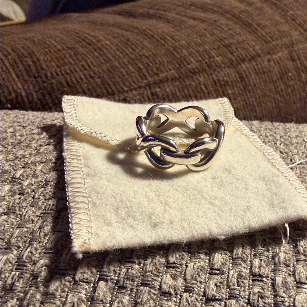 James Avery Silver Infinity Band Ring size 10